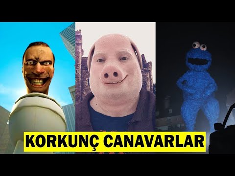 TİKTOK'daki EN KORKUNÇ CANAVARLAR 😱 En Korkunç Tik Tok Animasyonları (John Pork , Skibidi Toilet)