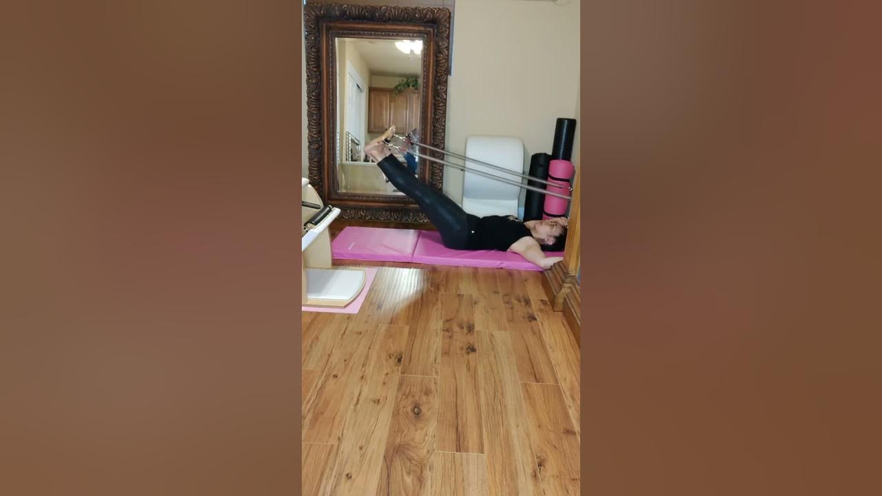 Footwork with Leg Springs Gratz Airplane Board Balanced Body Springboard Leilani Pilates