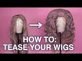 How to tease huge wigs indepth ft sowigs hair