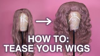 How to Tease Huge Wigs (In-Depth) ft. SOWIGS Hair