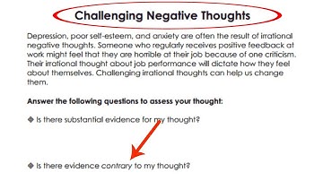 Therapy With Me: Challenging Negative Thoughts