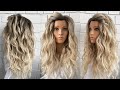 Natural waves on curling iron. Curls tutorial