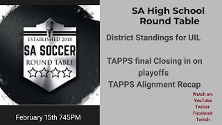 6:10 SAFC Roundtable: TAPPS Alignment Recap UIL and TAPPS Standing Recap