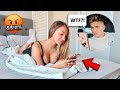 TEXTING MY BOYFRIEND "HE LEFT COME OVER" TO SEE HOW HE REACTS!!