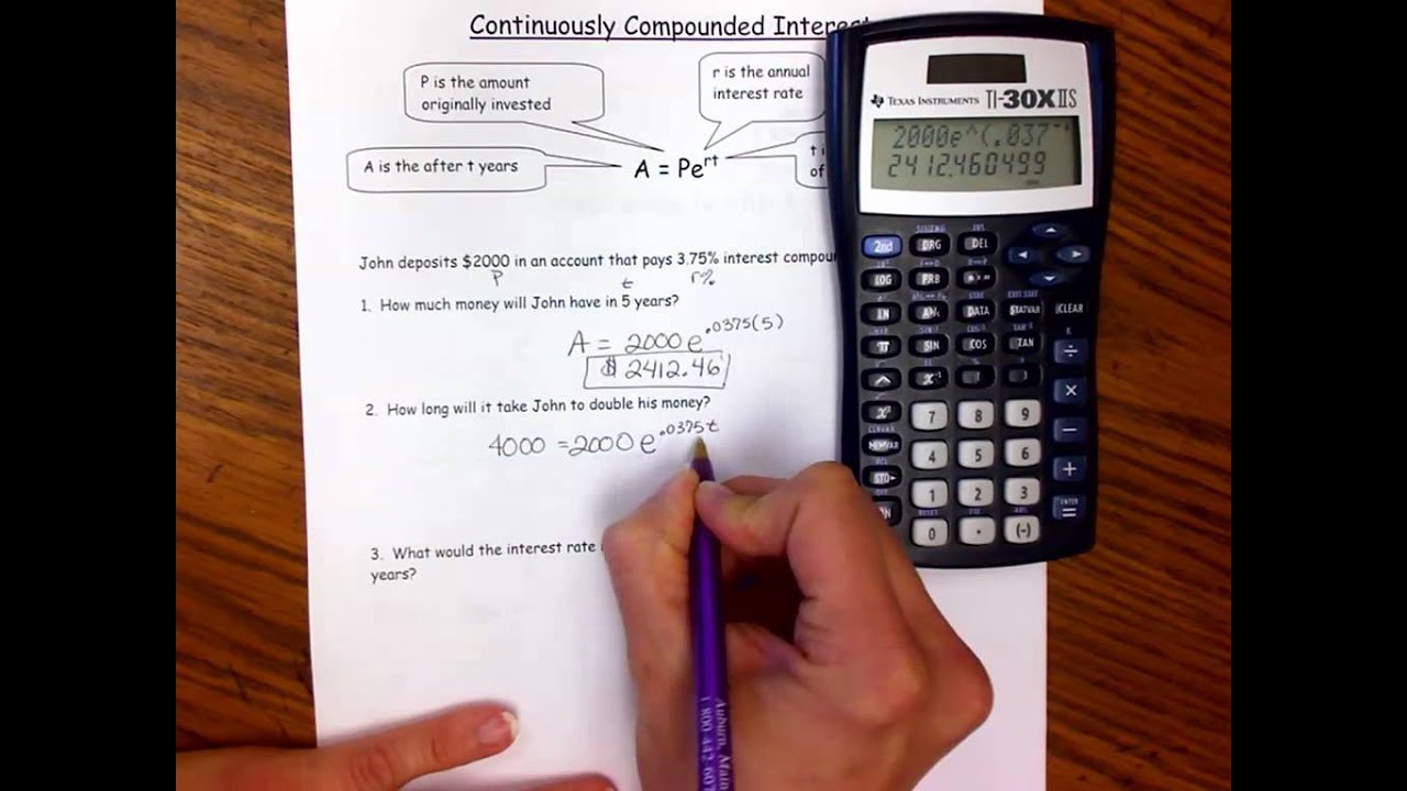 Compounding Interest Continuously