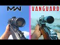 suppressed Sniper Rifle in Modern Warfare vs Vanguard