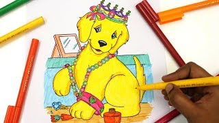 colouring Lisa Frank Donuts Dogs colouring Book Page Colored Markers