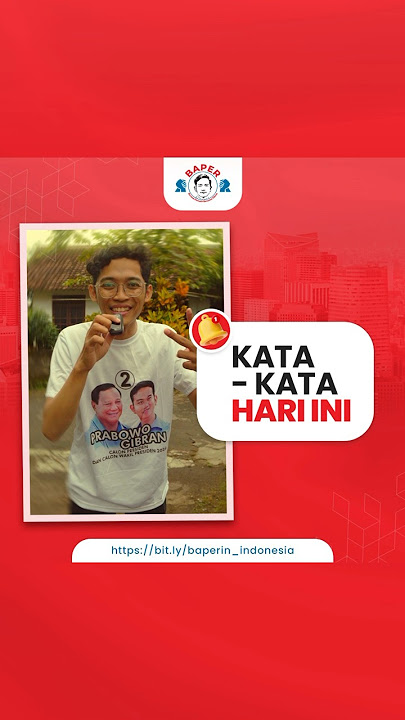 KATA KATA BUAT PRABOWO GIBRAN?