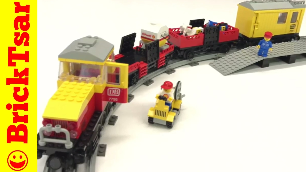 LEGO 12V Train Set 7735 Freight Train from 1985! Review! -