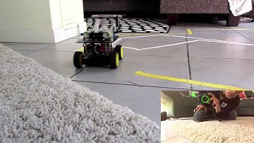 Robot with Raspberry Pi finds back its charging station using Python OpenCV