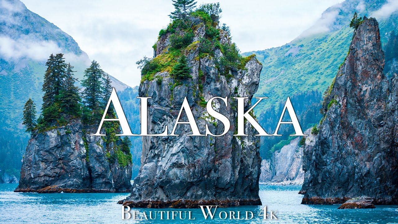 Alaska 4K Amazing Nature Film   Peaceful Piano Music   Travel Nature