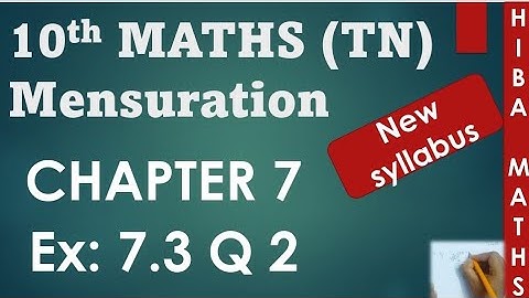 10th maths chapter 7 exercise 7.3 question 2 tn samacheer hiba maths