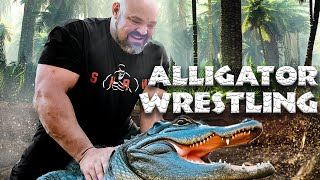 STRONGMAN TRIES ALLIGATOR WRESTLING! *VERY SCARY*