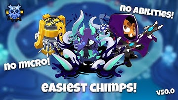 EASIEST Lost Crevasse CHIMPS! NO Micro NO Abilities! | Bloons TD 6 Guide (Version 50.0)