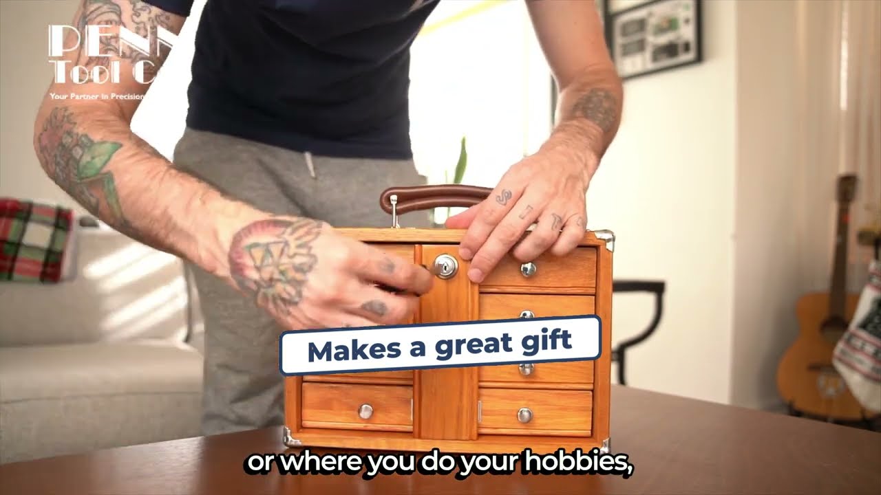 Best Tool Chest Gerstner International 4 Drawer Oak Chest   GI T12