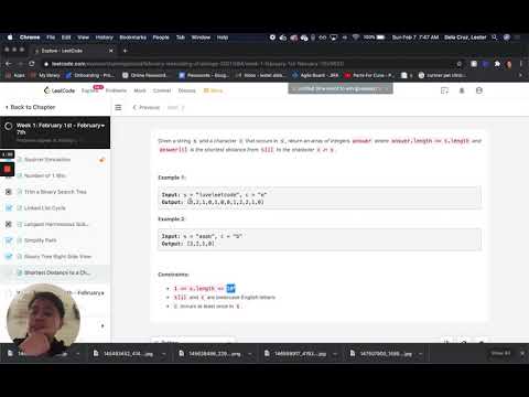 Leetcode: Shortest Distance To Character (Easy)