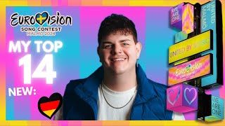 Eurovision 2024 My Top 14 New My Top Esc 2024 So Far