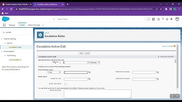 Create Escalation Rules #inSalesforce