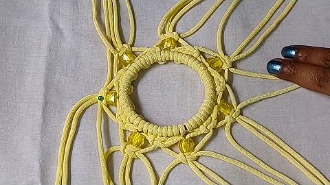 Macrame Lamp Shade  (easy tutorial) @macramecraftsection891