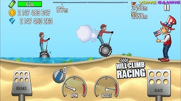 4.6 Hill Climb Racing Game with  One wheeler | Play In Beach Road (Android Game Play).