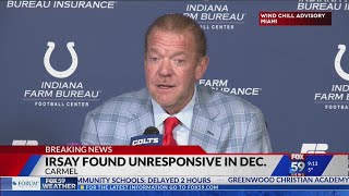 Carmel police: Colts owner Jim Irsay found 'unresponsive' inside home last month