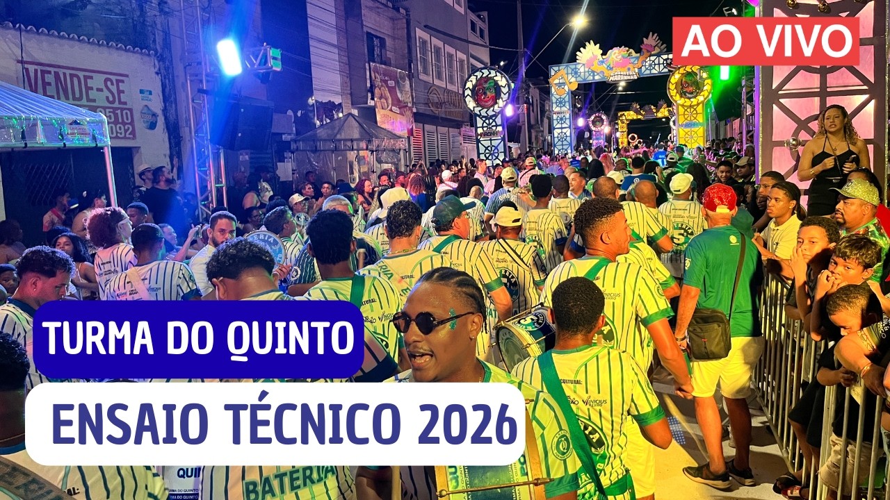 TURMA DO QUINTO ( ENSAIO TÉCNICO 2026)