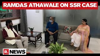 Union Minister Ramdas Athawale Meets Sushant’s Father KK Singh And Sister Rani Singh