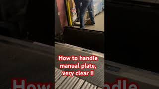 Very cleanly showing , how you can handle manual plate!! #store #receiver #truck #trailer #usa #safe