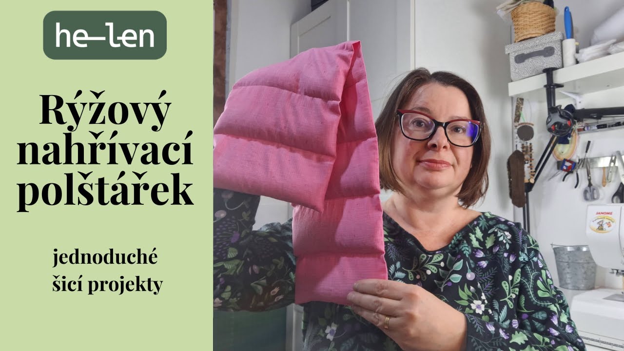 Jak ušít nahřívací polštářek plněný rýží – praktický projekt krok za krokem