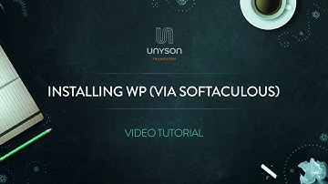 Installing WordPress (via Softaculous)