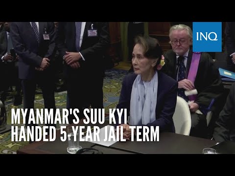 Myanmar's Suu Kyi handed 5-year jail term