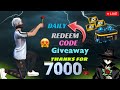 Thanks for 7k subscribers live redeem code giveaway freefire ritikff09 7k giveaway