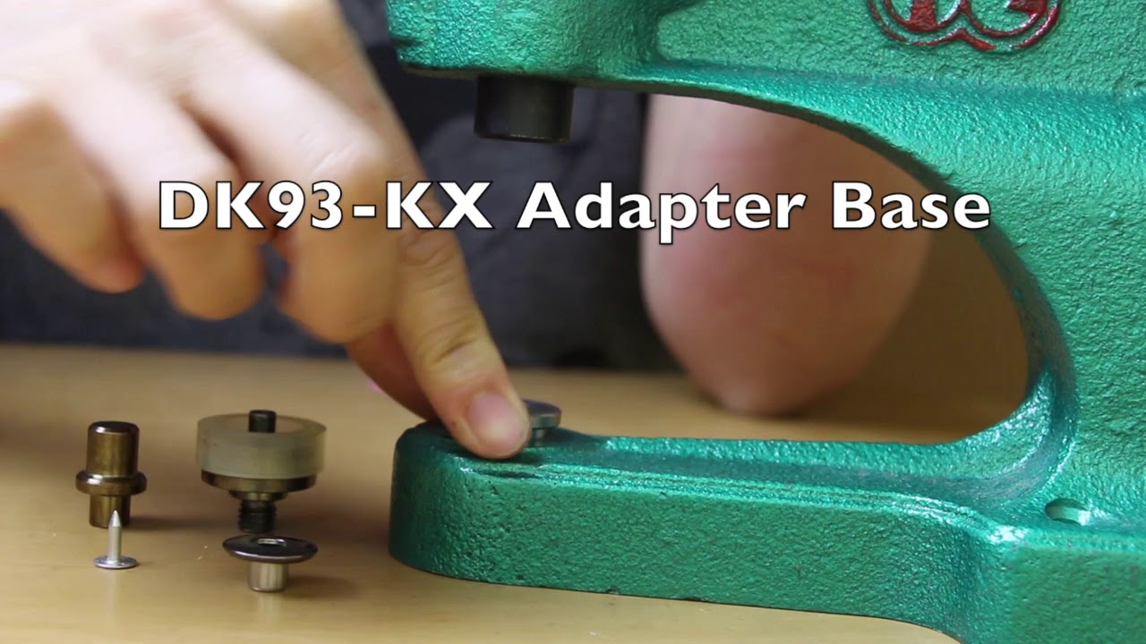 How to Install Open-Ring Metal Snaps with KAMsnaps KX Multi-Functional Hand  Pliers 