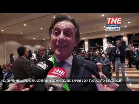 NEL GIORNO DELLA MEMORIA, GIORDANI: «I GIOVANI DEVONO SAPERE COSA E' ACCADUTO» | 27/01/2025