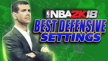 BEST DEFENSIVE SETTINGS IN NBA 2K18 AND 2K19!