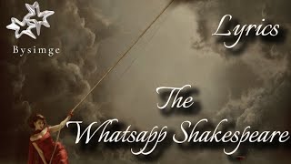 The Whatsapp Shakespeare.-Raye | Lyrics 