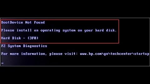 Fix “Boot Device Not Found” Error on HP Laptop | Hard Disk (3F0) Issue Solved Permanently