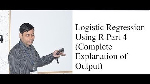 Logistic Regression  Using R Part 4 (Complete Explanation of Output)