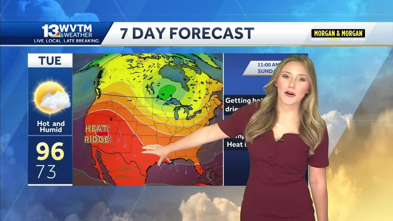 Temperatures climb as rain chances slim next week - YouTube