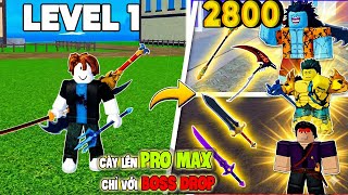 Download Lagu Cày từ Level 1 đến Max Level chỉ với Boss Drop | Blox Fruits MP3