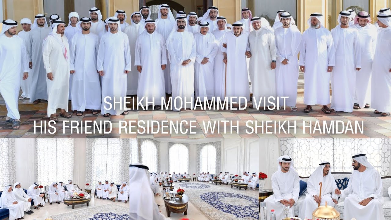 Sheikh Mohammed Bin Rashid Al Maktoum Visit Old Friends Home Accompanied By Sheikh Hamdan فزاع Fazza