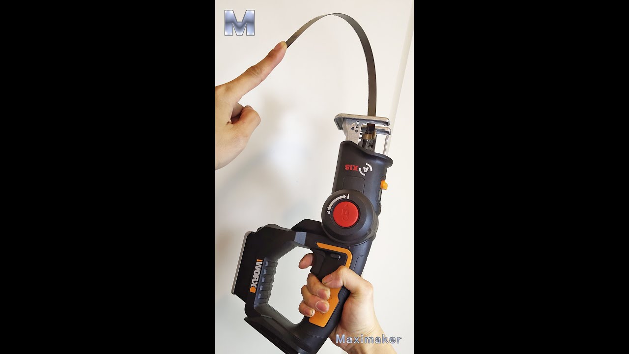 WORX WX550 installation ordinary saw blade, can bend saw 