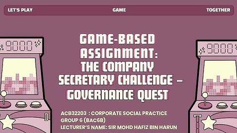 ACB32203 - GROUP ASSIGNMENT | GROUP 6 (BAC6B)