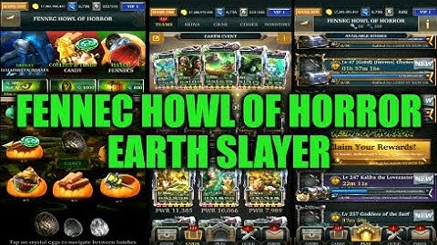 Legendary Game Of Heroes: Fennec Howl Of Horror Event Gameplay/Team Testing (Earth Slayer)
