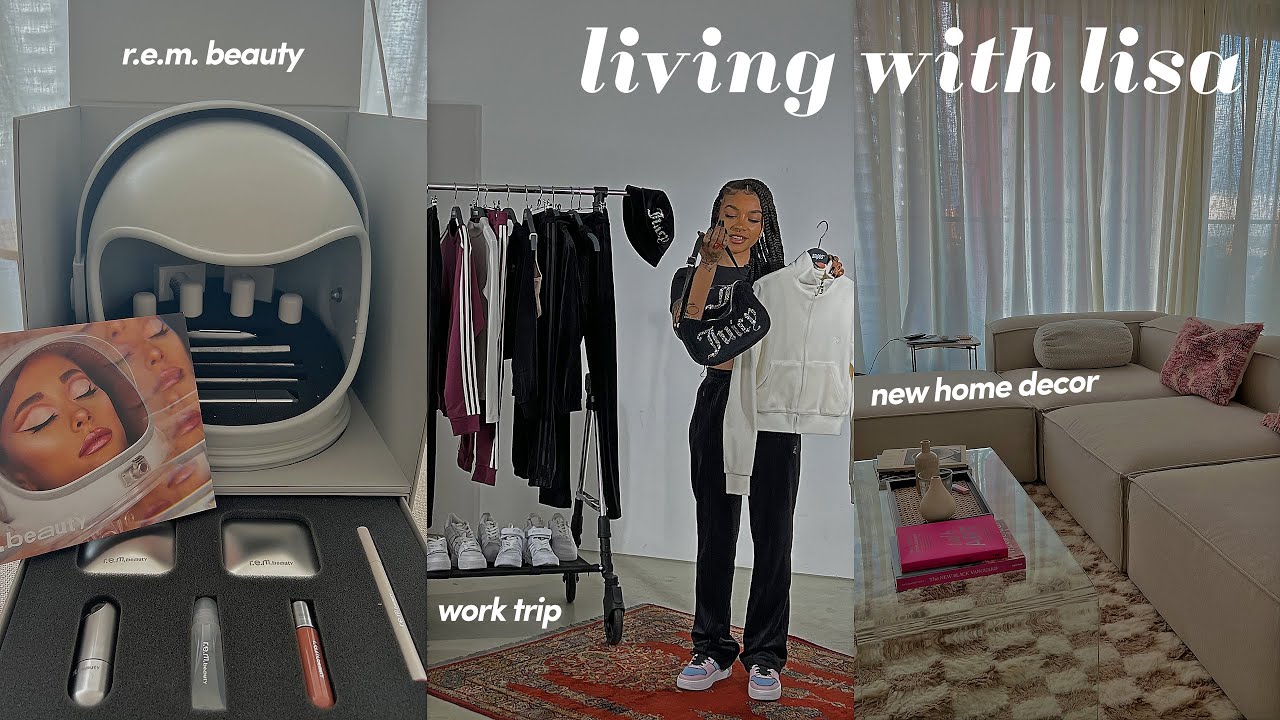 last work trip of the year, r.e.m. beauty, new home decor & more!! | living with lisa 🤍