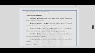 2 3 SENSORY EVALUATION OF FOOD AND STATISTICAL ANALYSIS