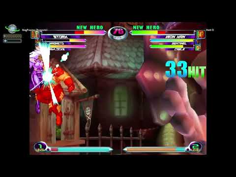 MvC2: Matt D - Iron Man Solo Air 2 Ground to NJ Infinite to PC 100% Combo on Pad .:6.5.25:.