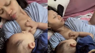 MOTHER WAS BREASTFEEDING BABY IN THE AFTERNOON, THERE WAS UT1N9 ❗️