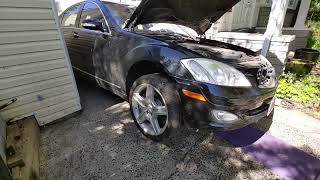 Mercedes S550 4matic. Axle shaft bearing bracket, transfer case output shaft problem.