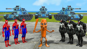 Siêu nhân nhện🔴Spider-Man Challenge Rescue Tung Tung Tung Sahur Vs Superman Vs Hulk Vs Squid Game